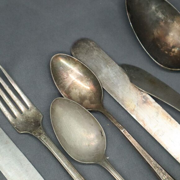Silver plated flatware misc set of 7 pieces - Picture 7 of 12